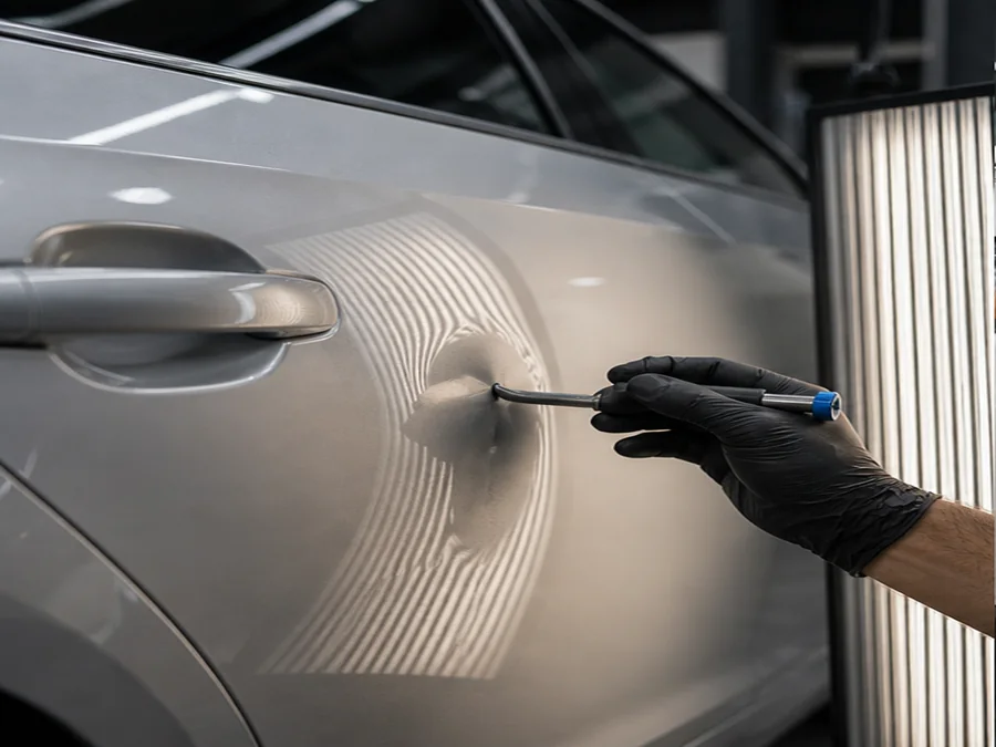 Martelinho de Ouro em oficina automotiva organizada