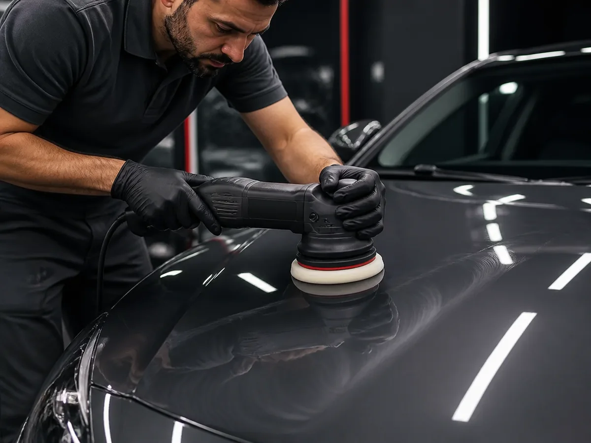 Polimento Automotivo em oficina automotiva